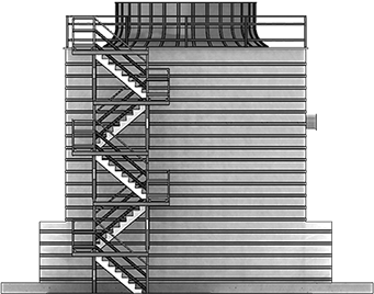Вентиляторные (строительные) градирни
