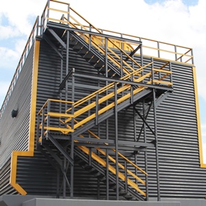 Маршевая лестница из стеклопластика